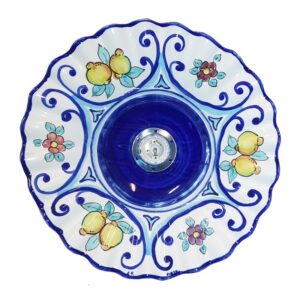 lampadario a piatto decoro limone