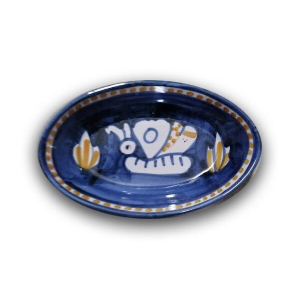 Piatto ovale da dolce cm 18  "Animaletti: Linea cielo"