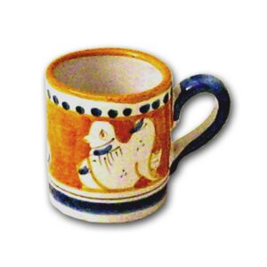 Bicchiere per vino modello cilindrico cm 7 "Animaletti: Linea cielo"