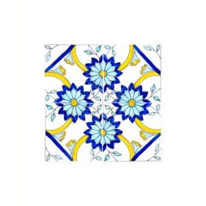 Piastrella 20 x 20 cm con  spessore 1 cm decoro: Atene