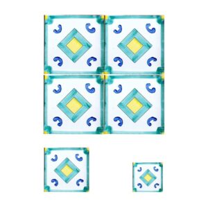 Piastrella 20 x 20 cm con  spessore 1 cm decoro: Berardinis