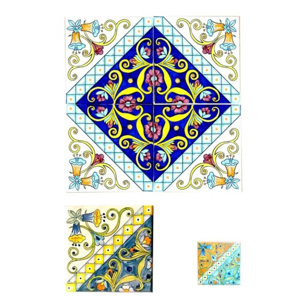 Piastrella 20 x 20 cm con spessore 1 cm decoro: Elle