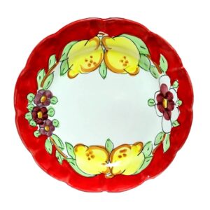 Piatto frutta "fiori e limoni"