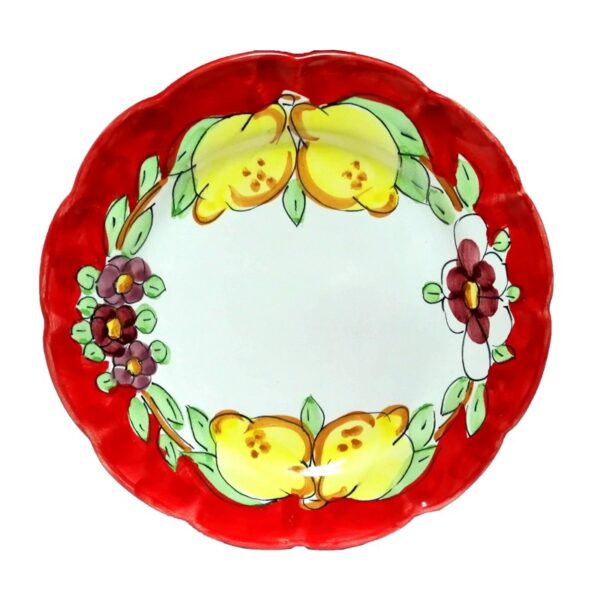 Piatto frutta "fiori e limoni"