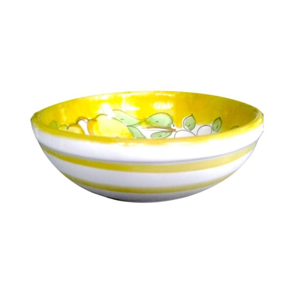 Ciotola pasta cm 18 con bordo liscio "fiori e limoni"