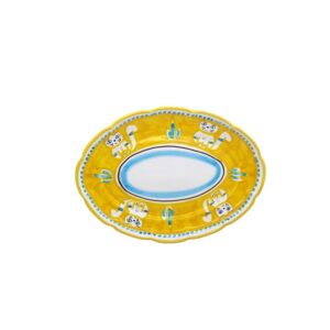 Piatto ovale da portata cm 37 "Linea terra"