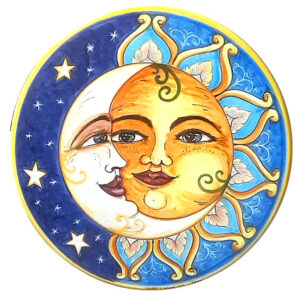 ceramica-falcone-decoro-luna-stelle-positano