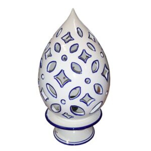 821-lume-in-ceramica-con-intarsi-floreali
