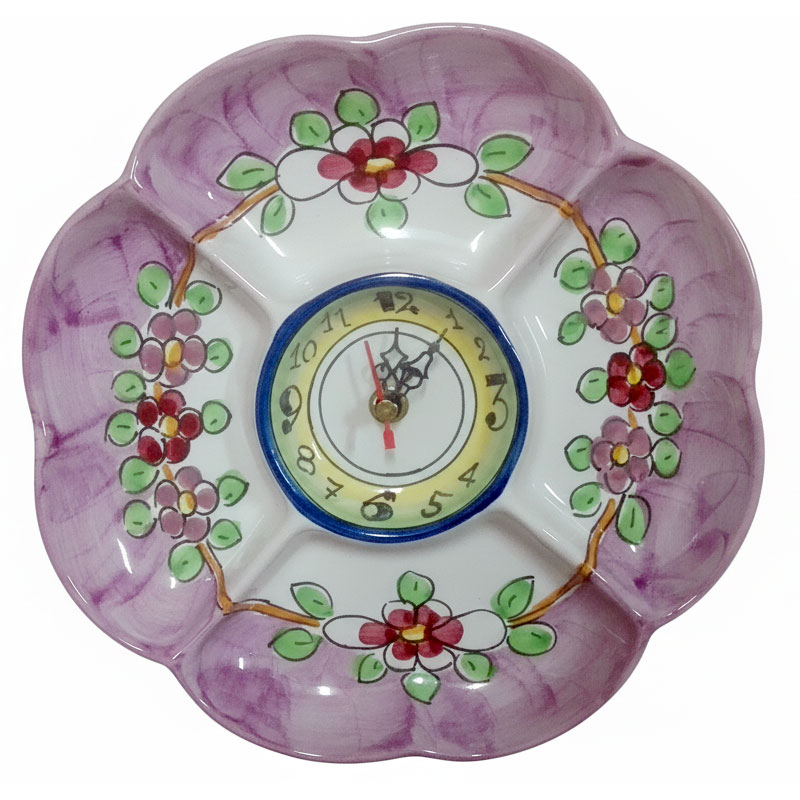 Orologio decorato stile moderno a rilievo