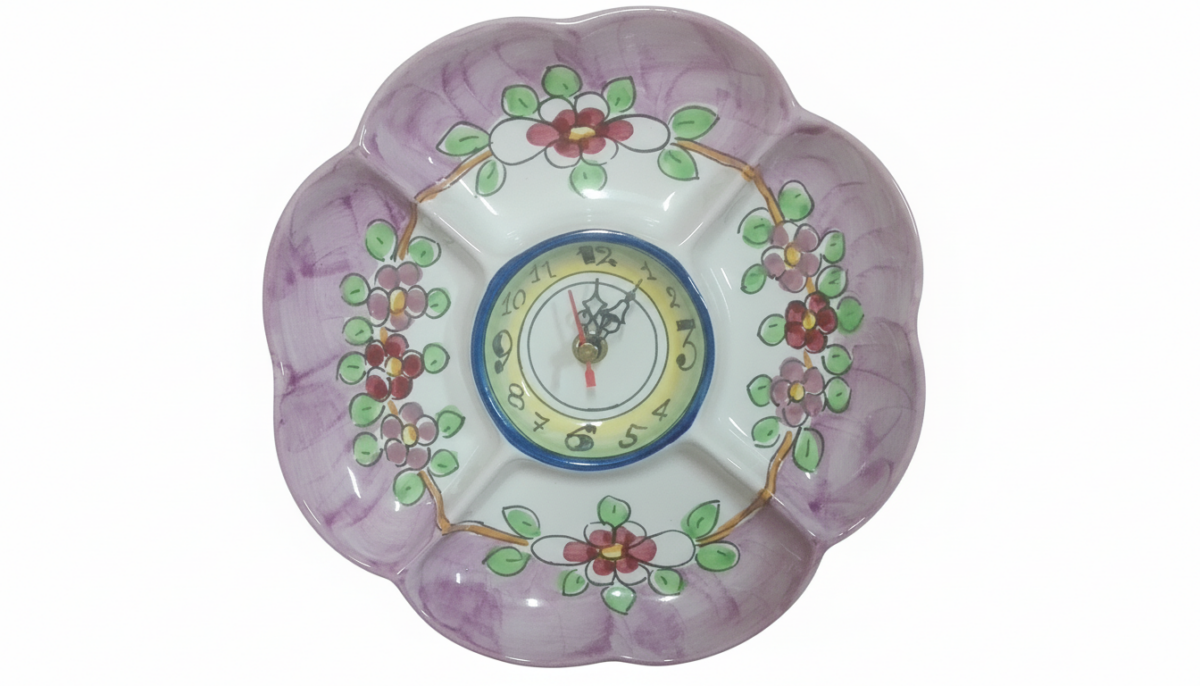 Orologio decorato stile moderno a rilievo