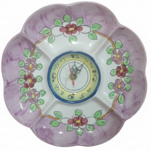 Orologio decorato stile moderno a rilievo