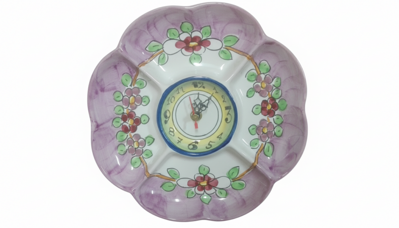 Orologio decorato stile moderno a rilievo