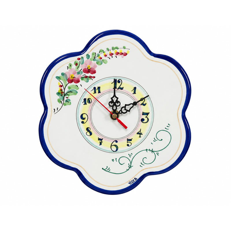 Orologio decorato con fiori