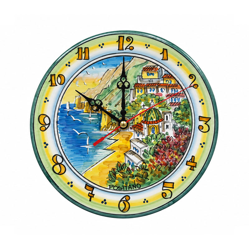 Orologio decorato paesaggio Costiera Amalfitana 3