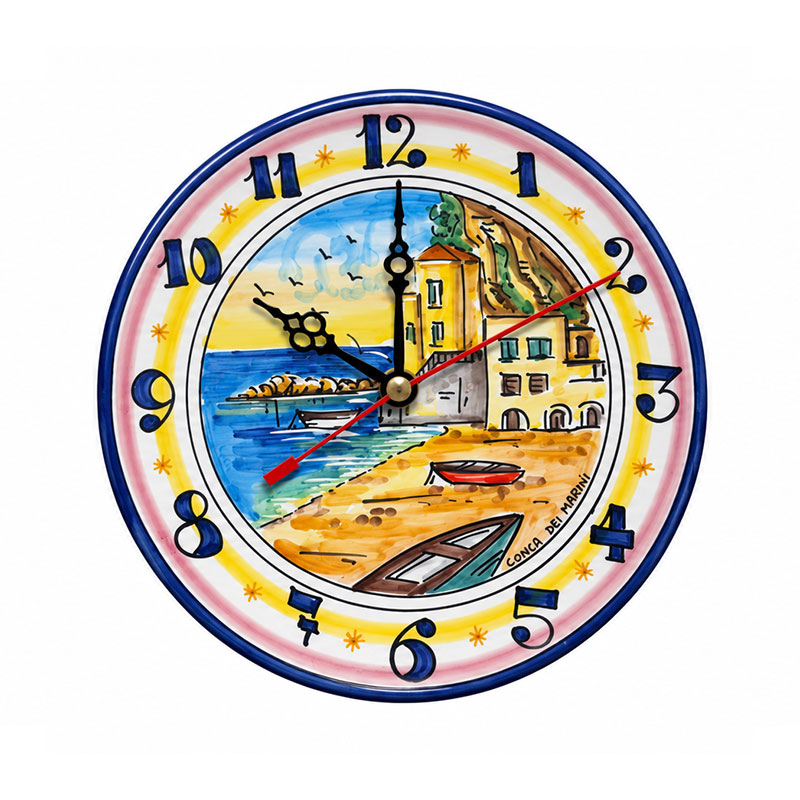 Orologio decorato paesaggio Costiera Amalfitana 4