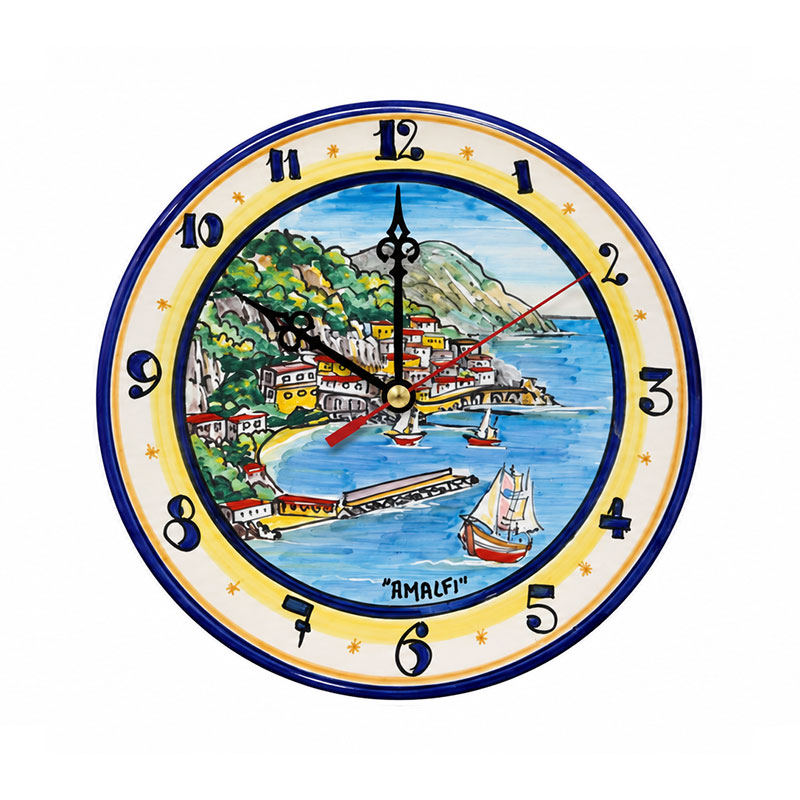 Orologio decorato paesaggio Costiera Amalfitana