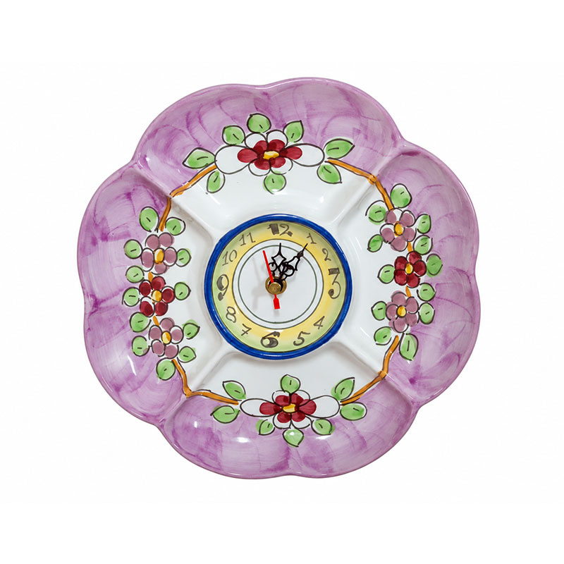 Orologio decorato stile moderno a rilievo