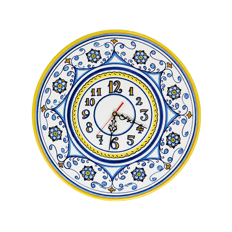 Orologio decorato stile moderno con piante