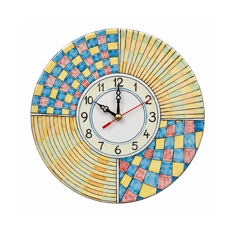 Orologio decorato stile mosaico